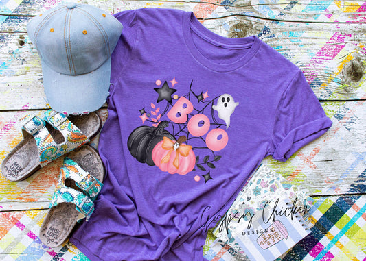 Boo {pumpkins and ghost}