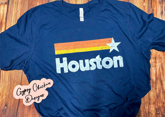 Houston Baseball Retro Star